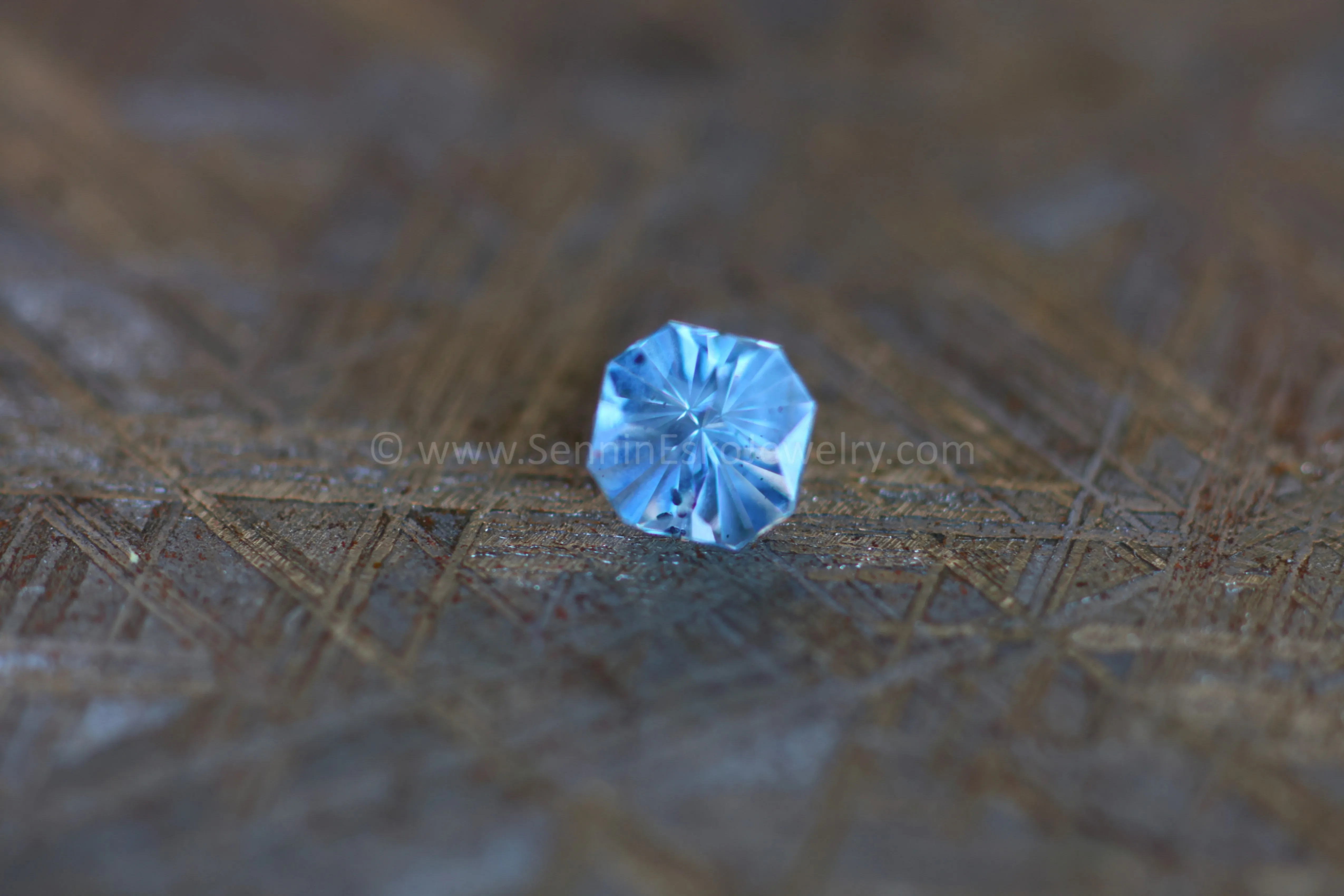0.96 Light Teal Montana Sapphire Square Octagon - 5.5x5mm