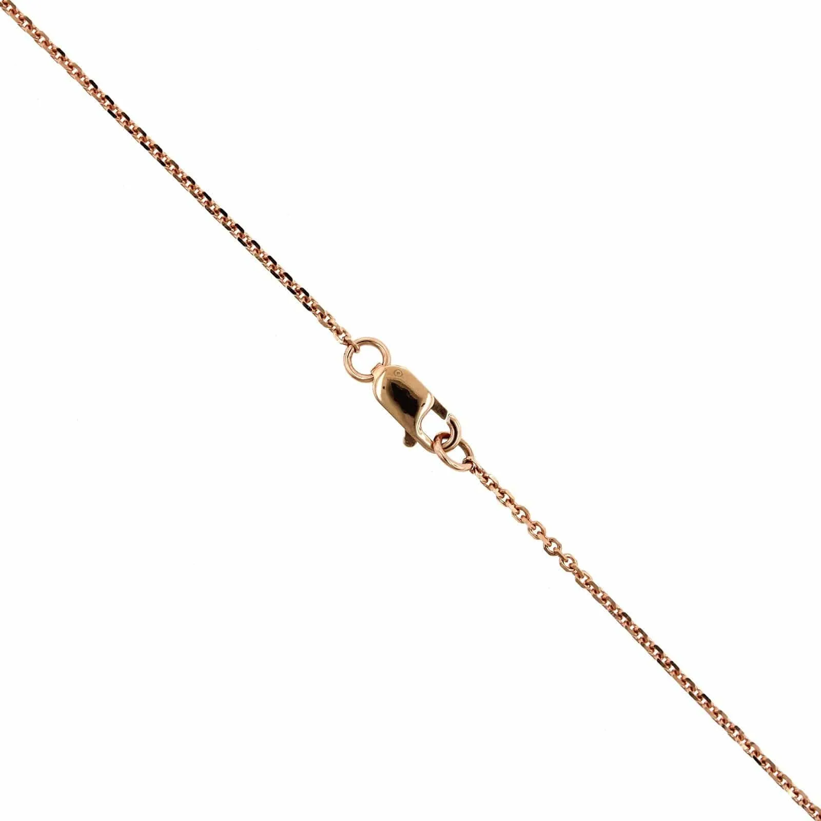 14K Rose Gold Breast Cancer Pink Sapphire Necklace