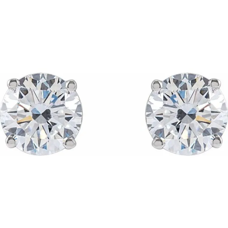 14K White 1 1/2 CTW Lab-Grown Diamond Stud Earrings