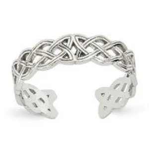 14k White Gold Celtic Knot Toe Ring