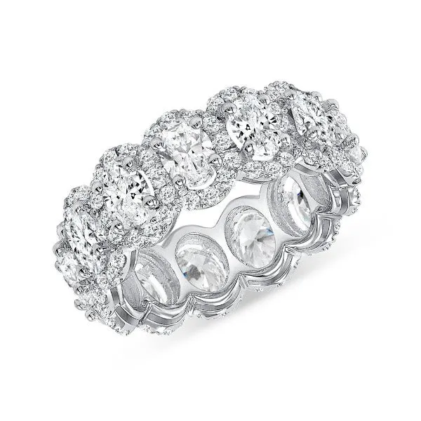 18K White Gold Diamond Eternity Band