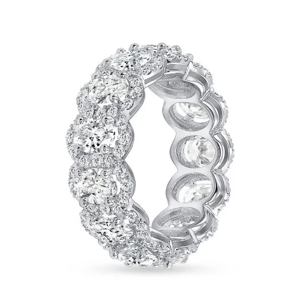 18K White Gold Diamond Eternity Band