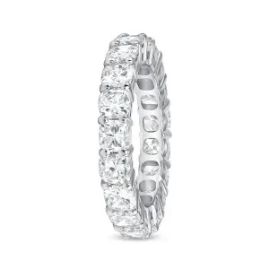 18K White Gold Diamond Eternity Wedding Band