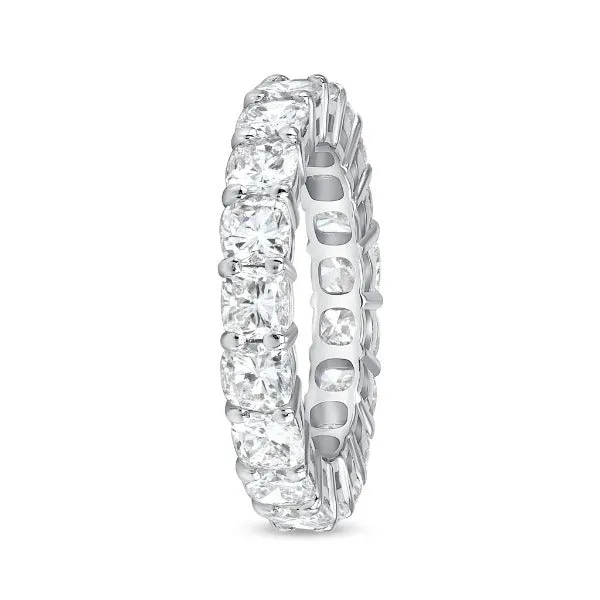 18K White Gold Diamond Eternity Wedding Band