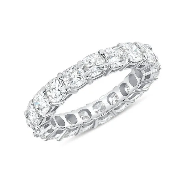 18K White Gold Diamond Eternity Wedding Band