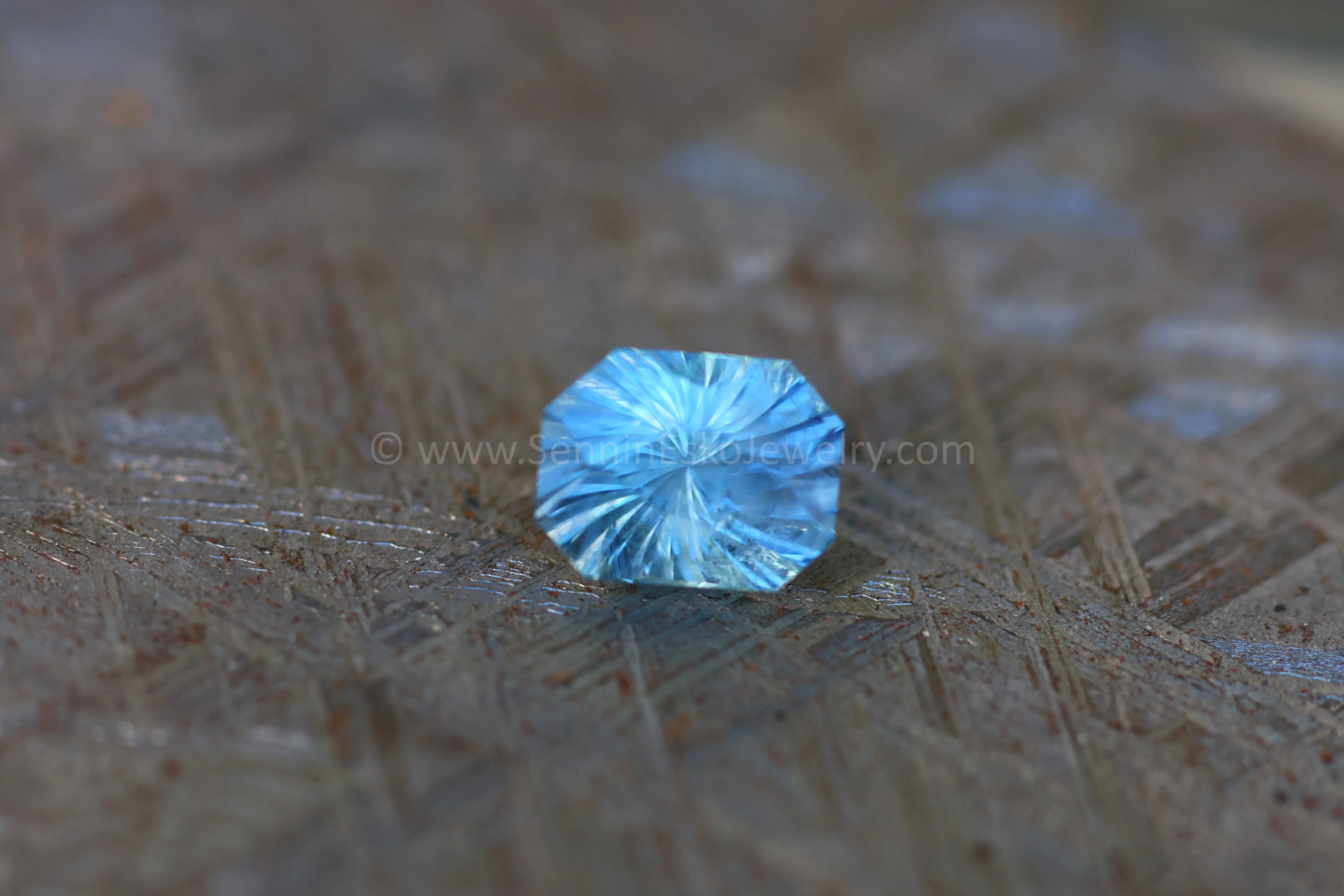 2.4 Carat Teal Montana Sapphire Octagon - Galaxy Cut