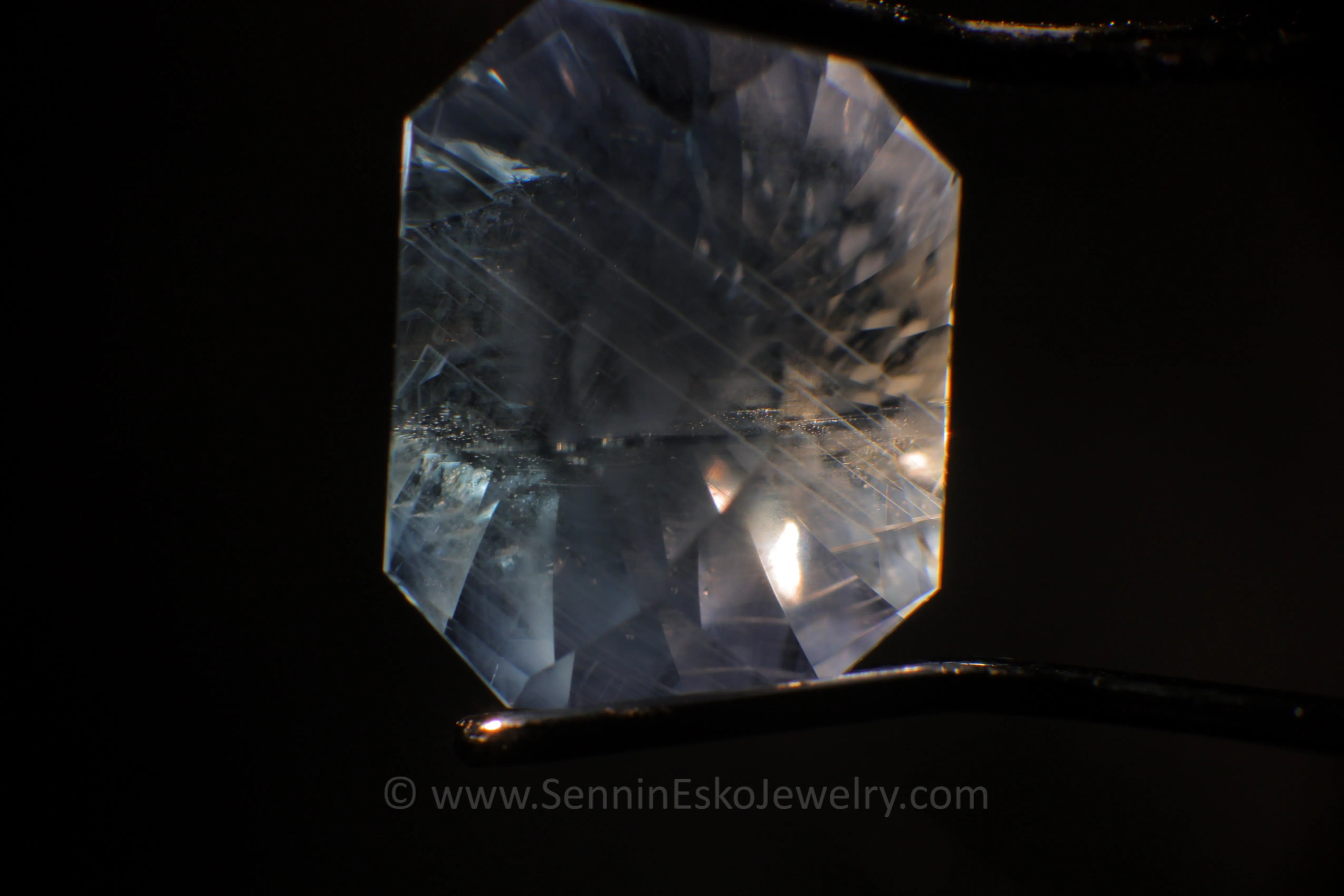 2.4 Carat Teal Montana Sapphire Octagon - Galaxy Cut