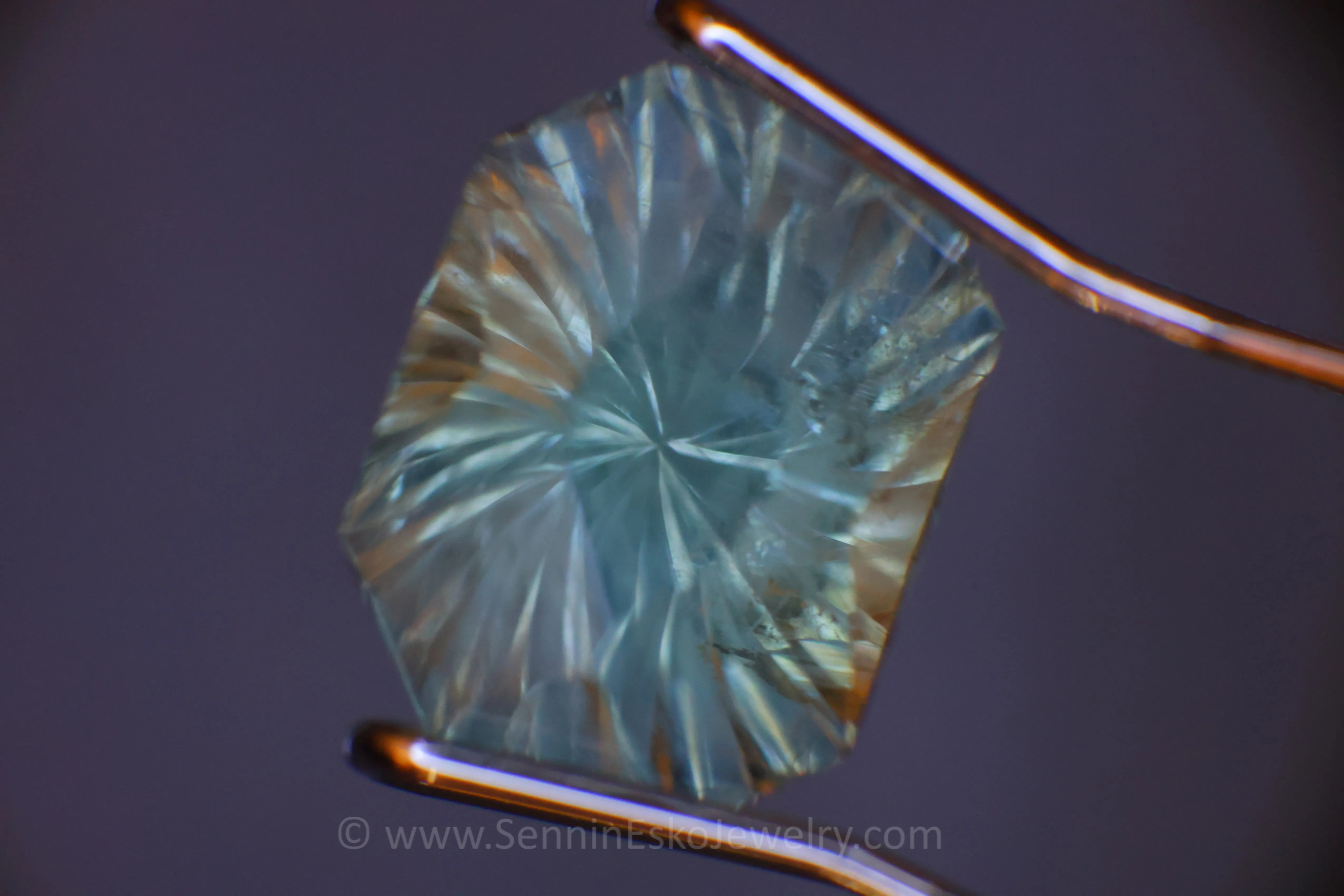 2.4 Carat Teal Montana Sapphire Octagon - Galaxy Cut