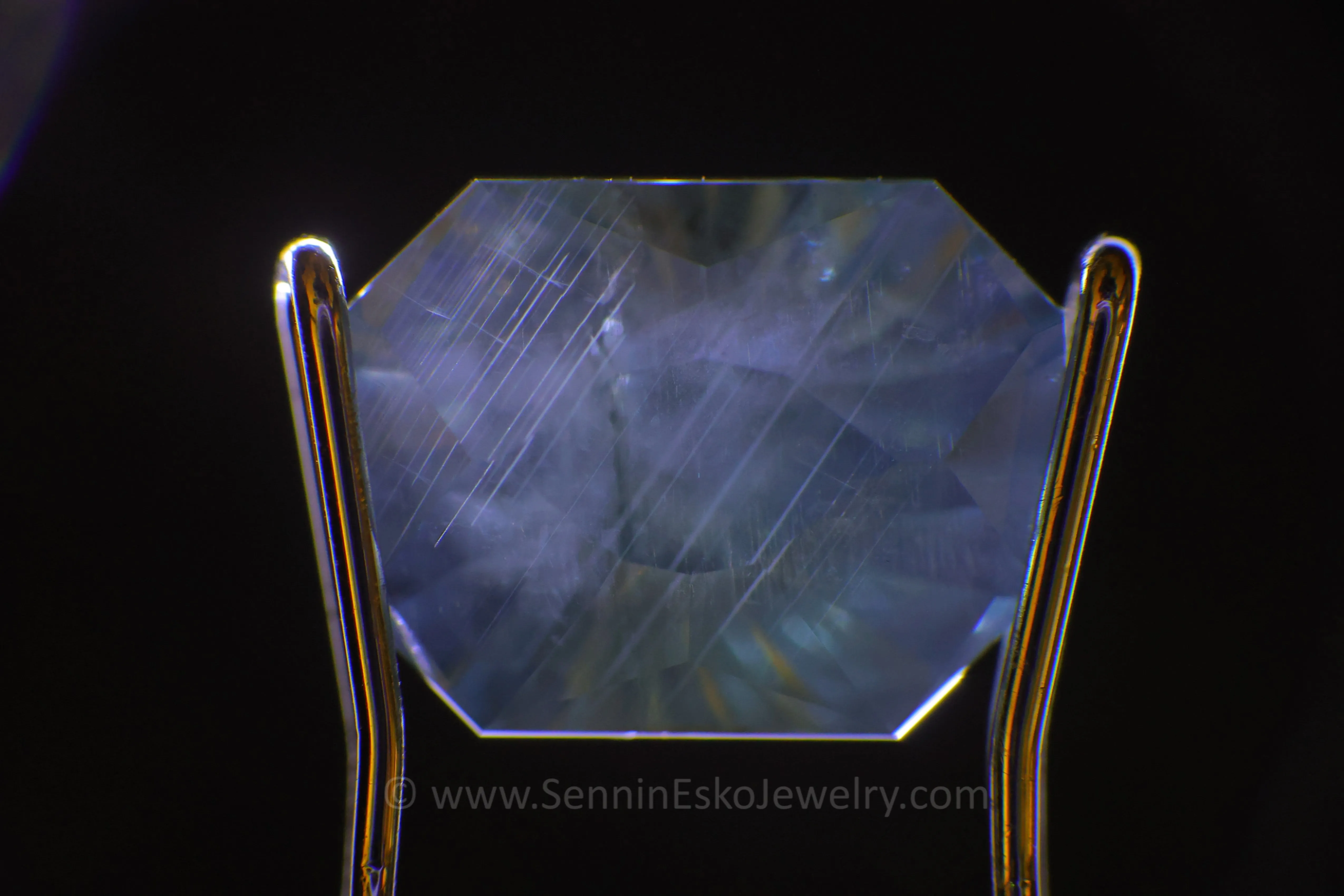 2.4 Carat Teal Montana Sapphire Octagon - Galaxy Cut