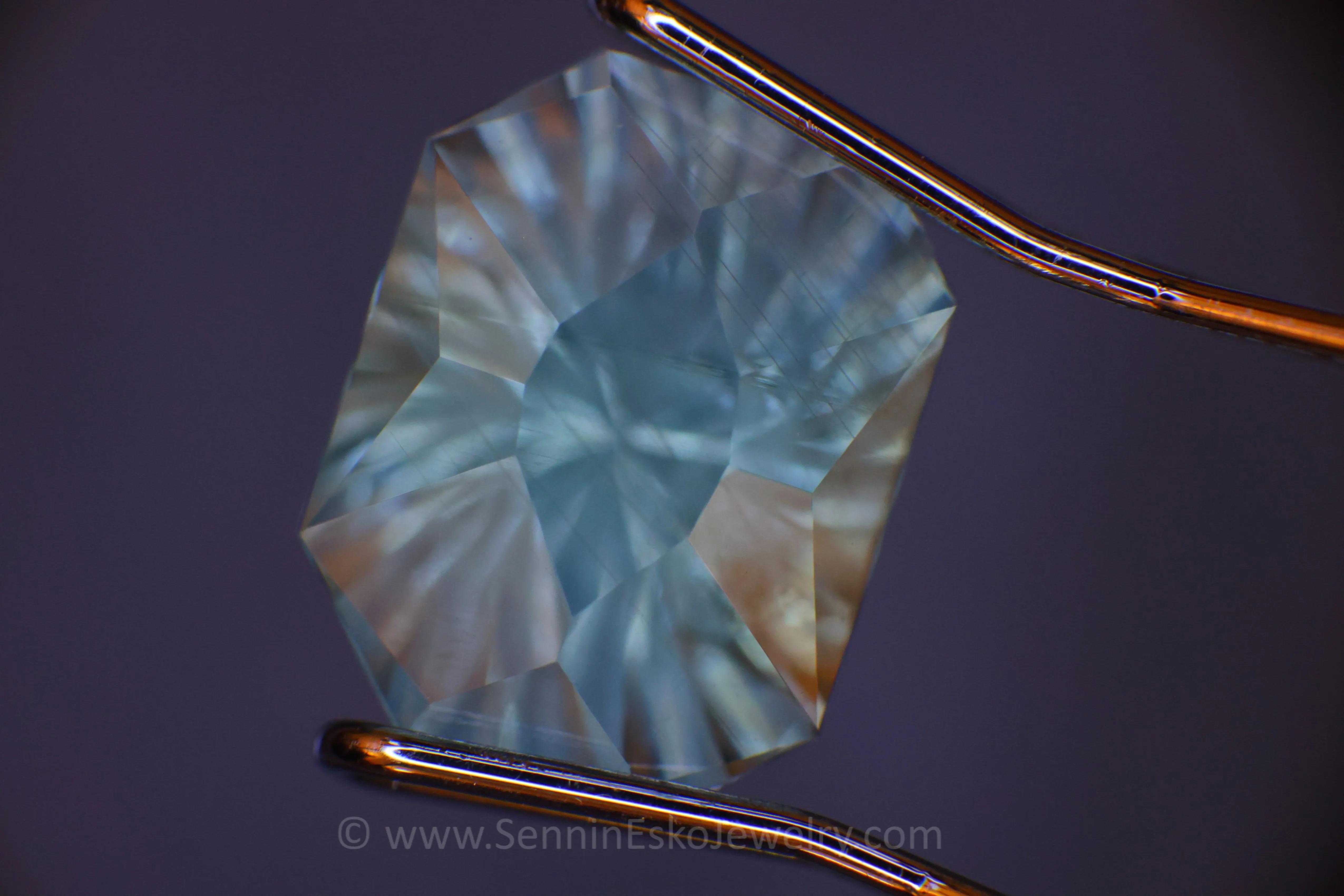 2.4 Carat Teal Montana Sapphire Octagon - Galaxy Cut