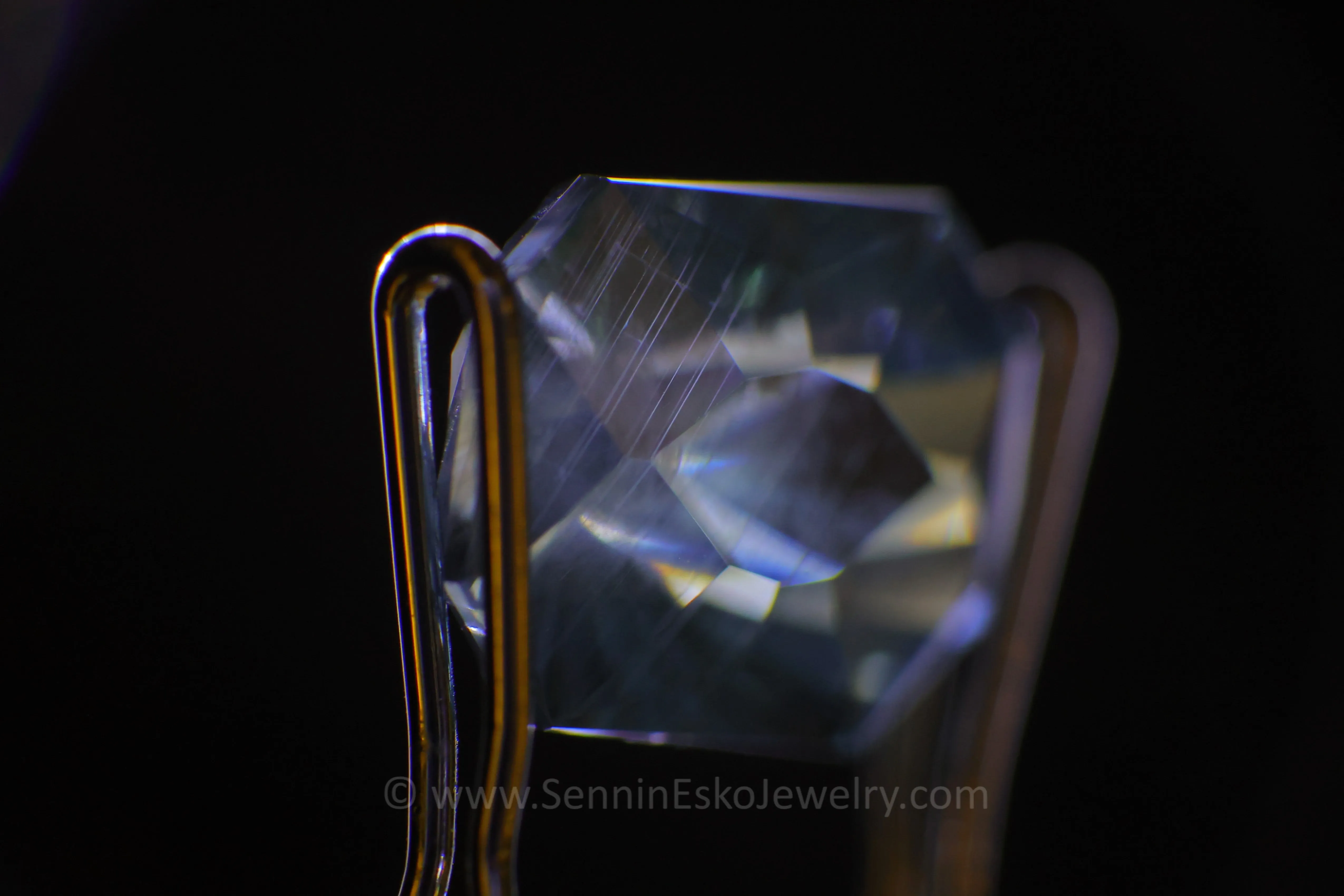 2.4 Carat Teal Montana Sapphire Octagon - Galaxy Cut