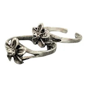 925 Sterling Silver Multicolor Toe-rings - Design #07