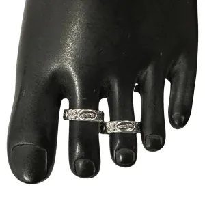 925 Sterling Silver Oxidized Toe-rings - Design #09