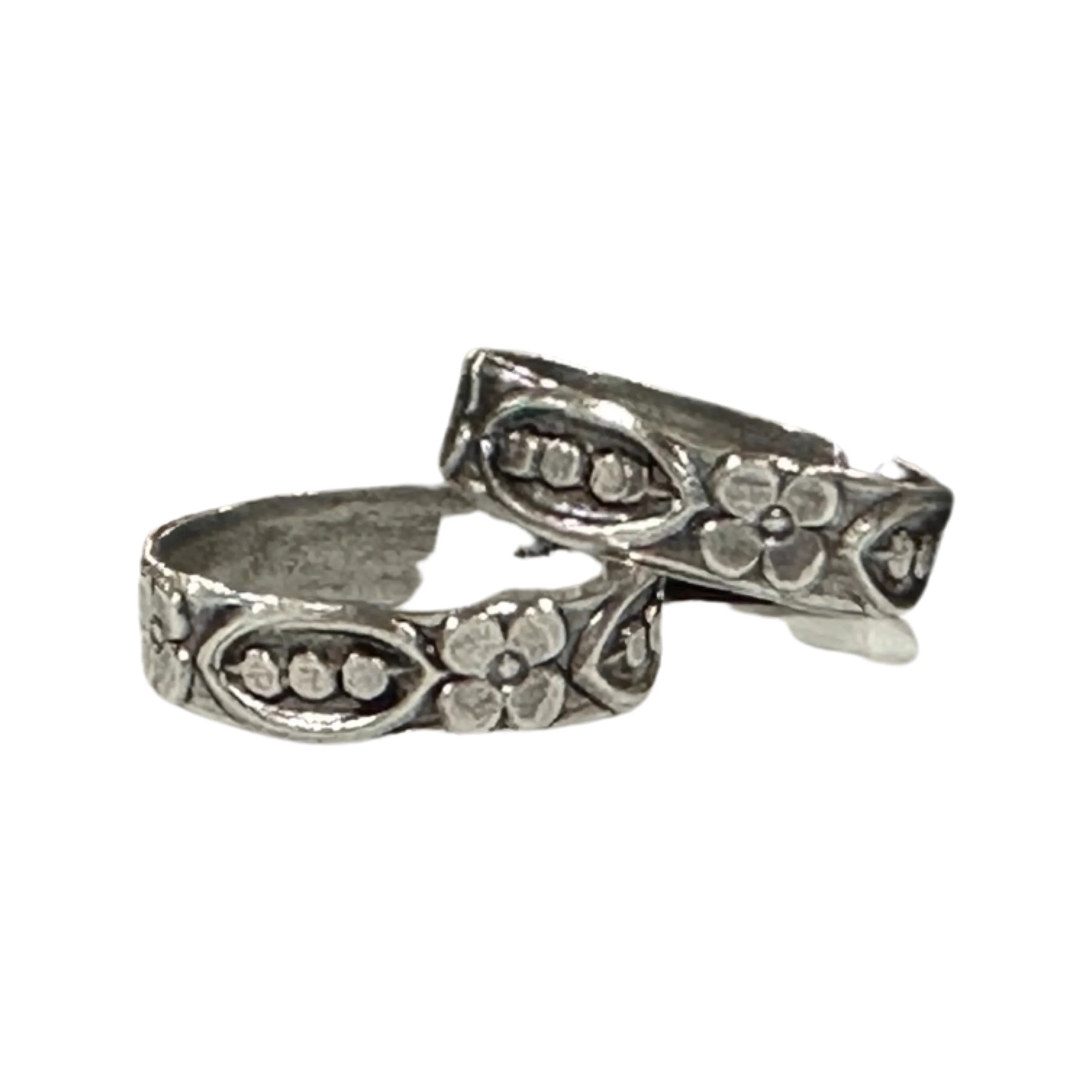 925 Sterling Silver Oxidized Toe-rings - Design #09