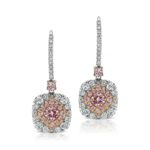 Argyle Diamond Halo Earrings