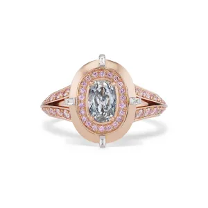 Argyle Pink Diamond and Gray Diamond Ring