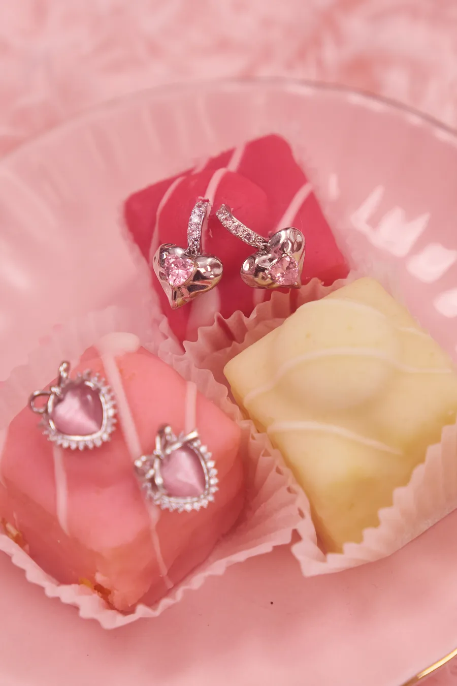 Blushing Heart Earrings