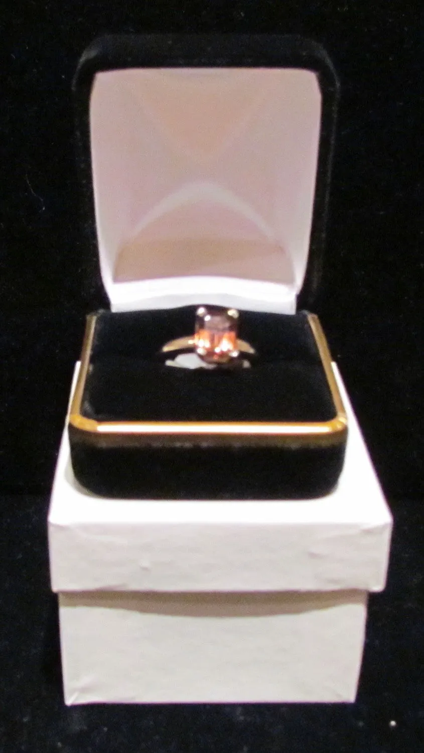 Bruce Magnotti Cocktail Ring 14Kt Gold Ring 2ct Rubellite Tourmaline Ring High Fashion Ring Fine Jewelry Size 5