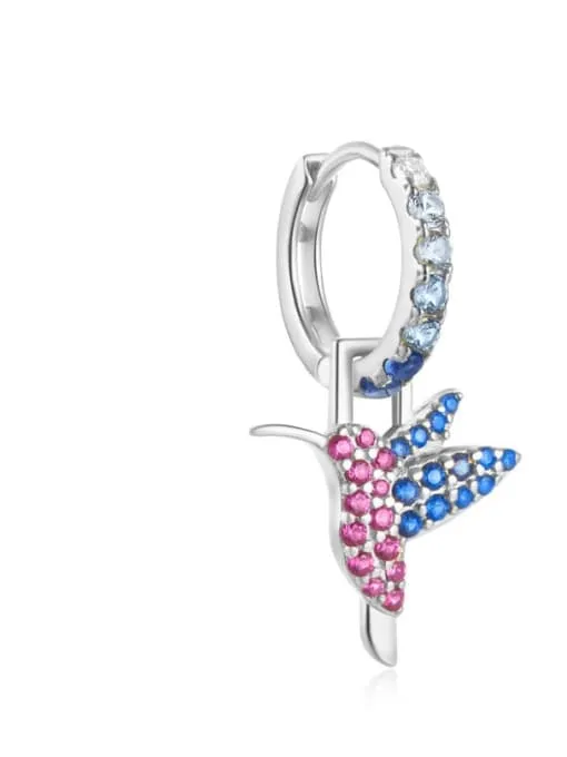 Charm Earrings 925 Sterling Silver Hypoallergenic Small Hoop Huggie Dangle Earrings