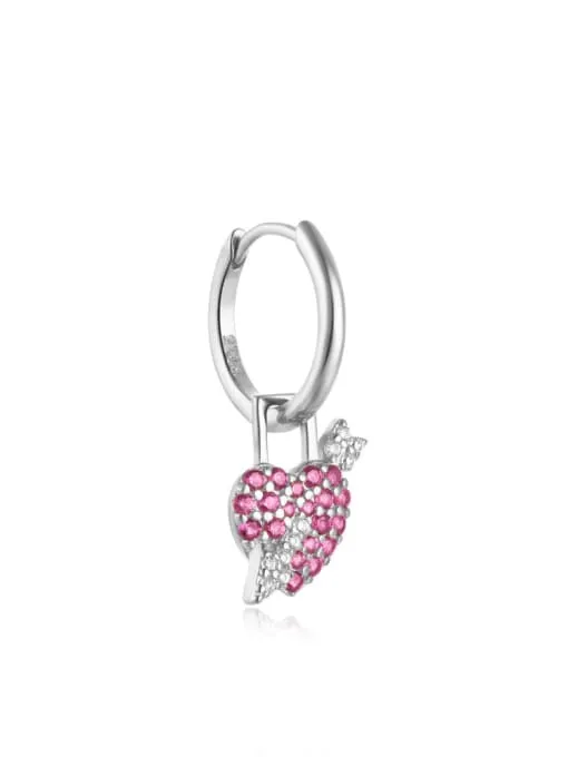 Charm Earrings 925 Sterling Silver Hypoallergenic Small Hoop Huggie Dangle Earrings