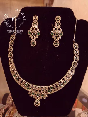 Cubic Zircon AD Indian Jewelry set 7