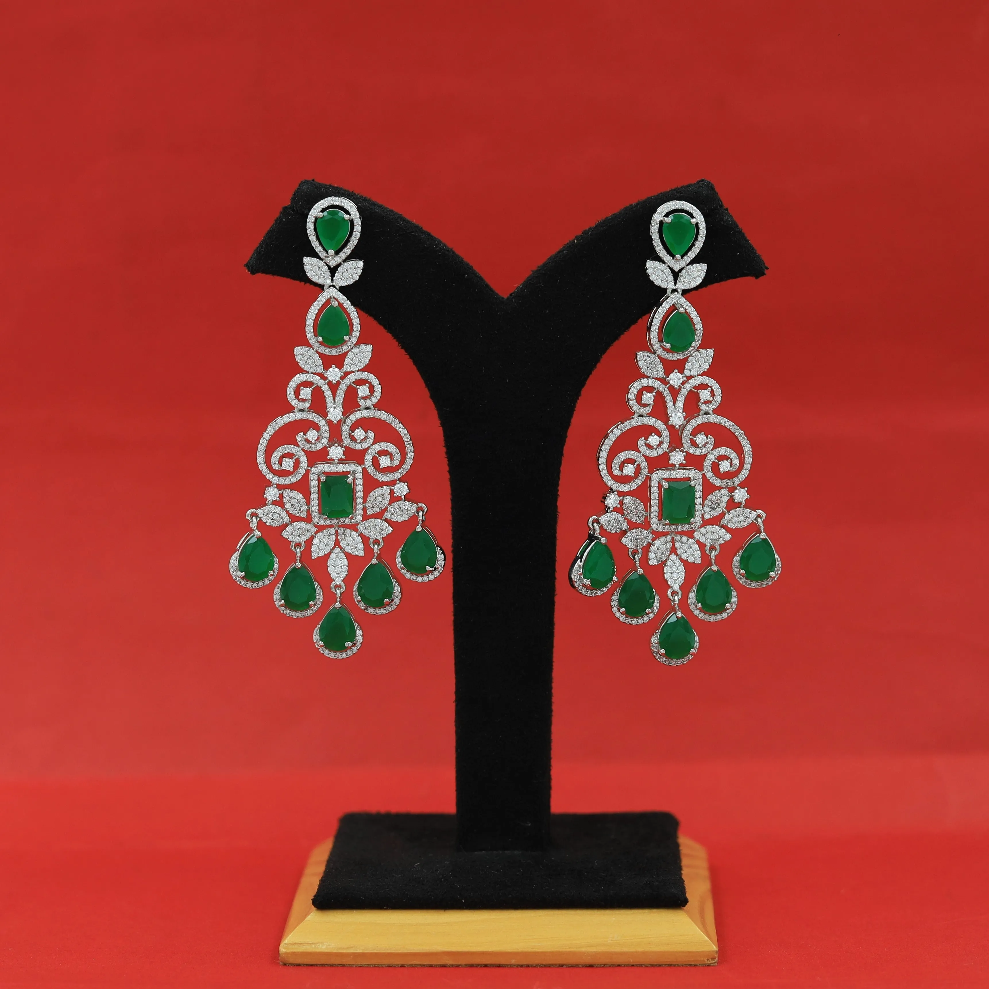 Danglers Zircon/AD Earring 16291-69