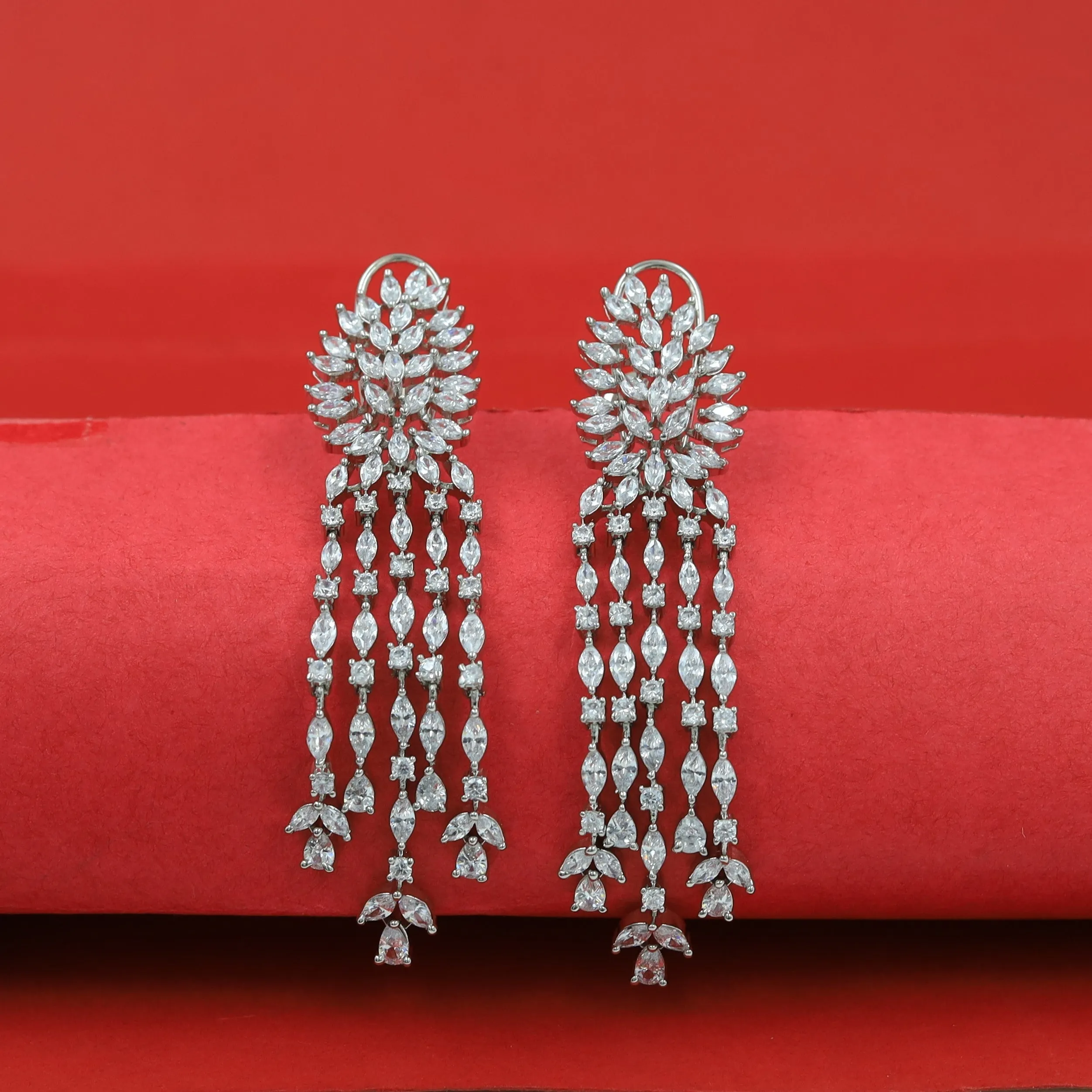 Danglers Zircon/AD Earring 16295-69
