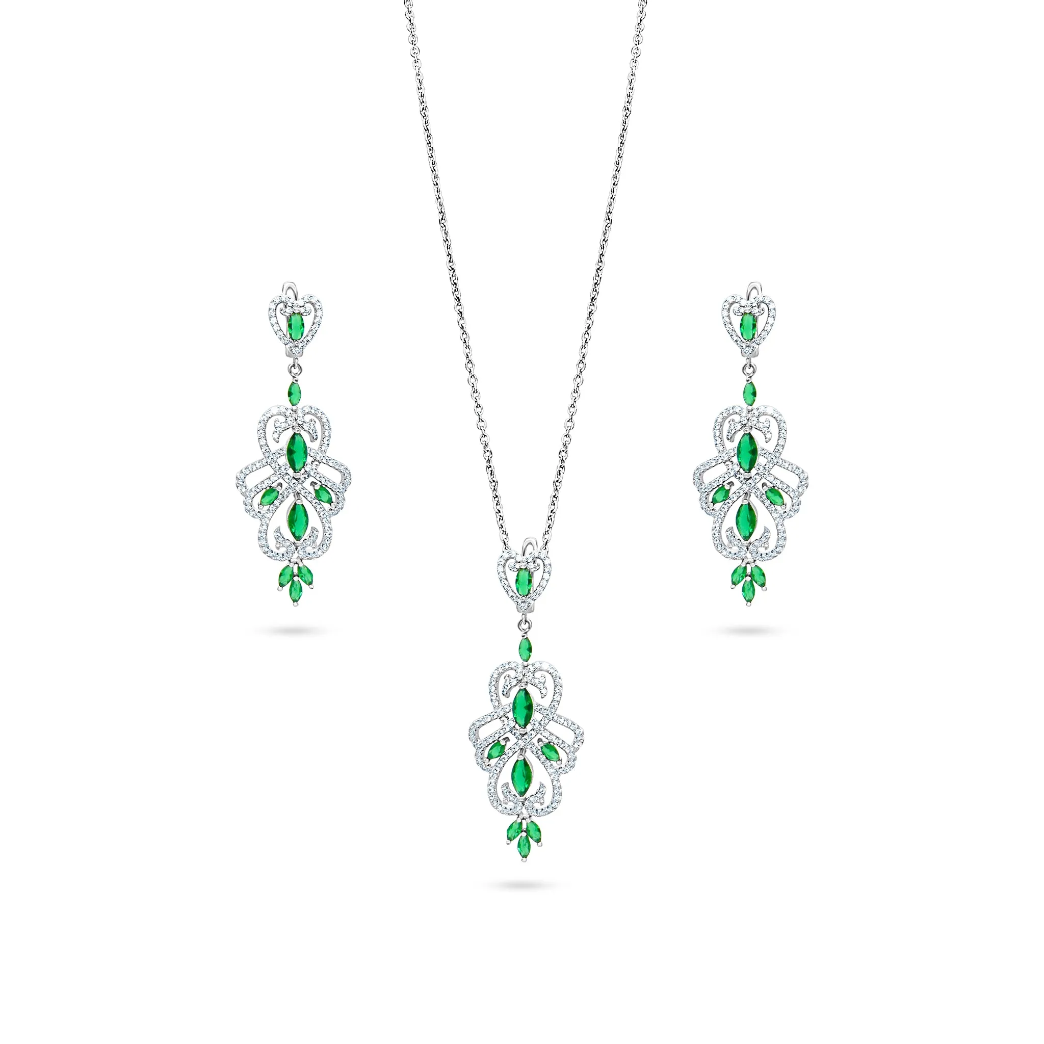 Emerald Elegance Trio Set