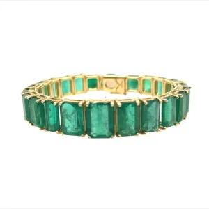 Emerald Eternity Bracelet