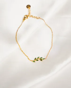 Emerald Leaf Bracelet