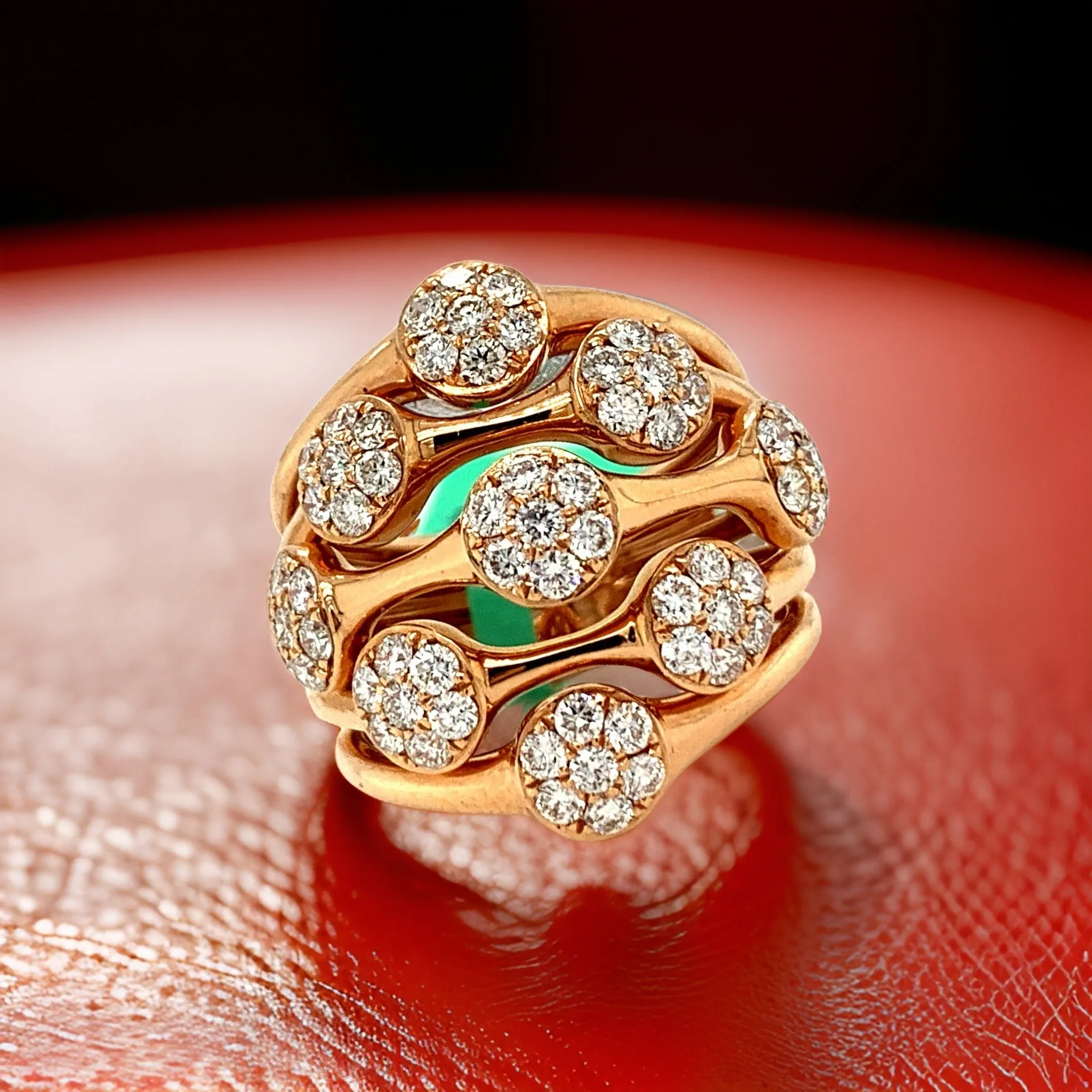Fashionista 1.40 cttw Diamond Flower Ring 03979