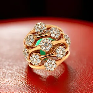 Fashionista 1.40 cttw Diamond Flower Ring 03979