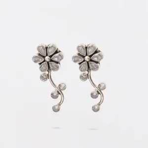 Floral Cubic Zircon Earrings