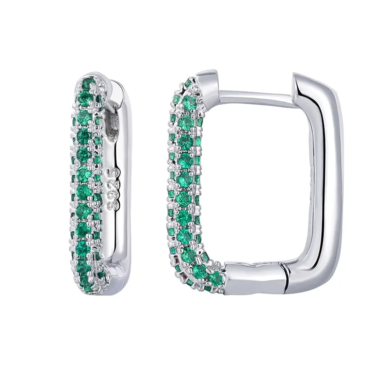 Green Glam Earrings