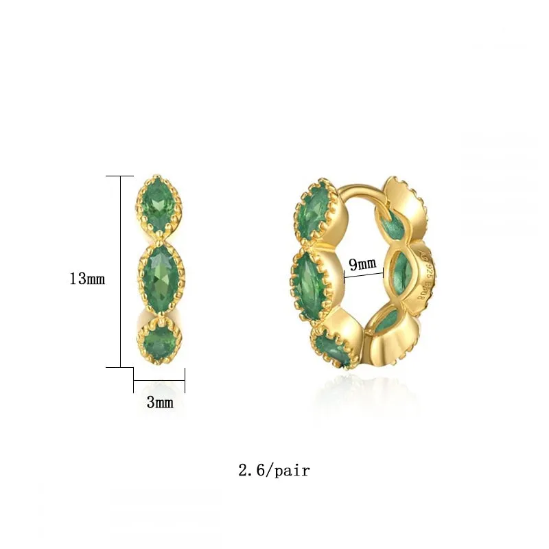 Green Glam Earrings