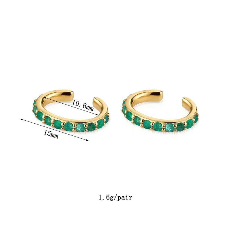 Green Glam Earrings