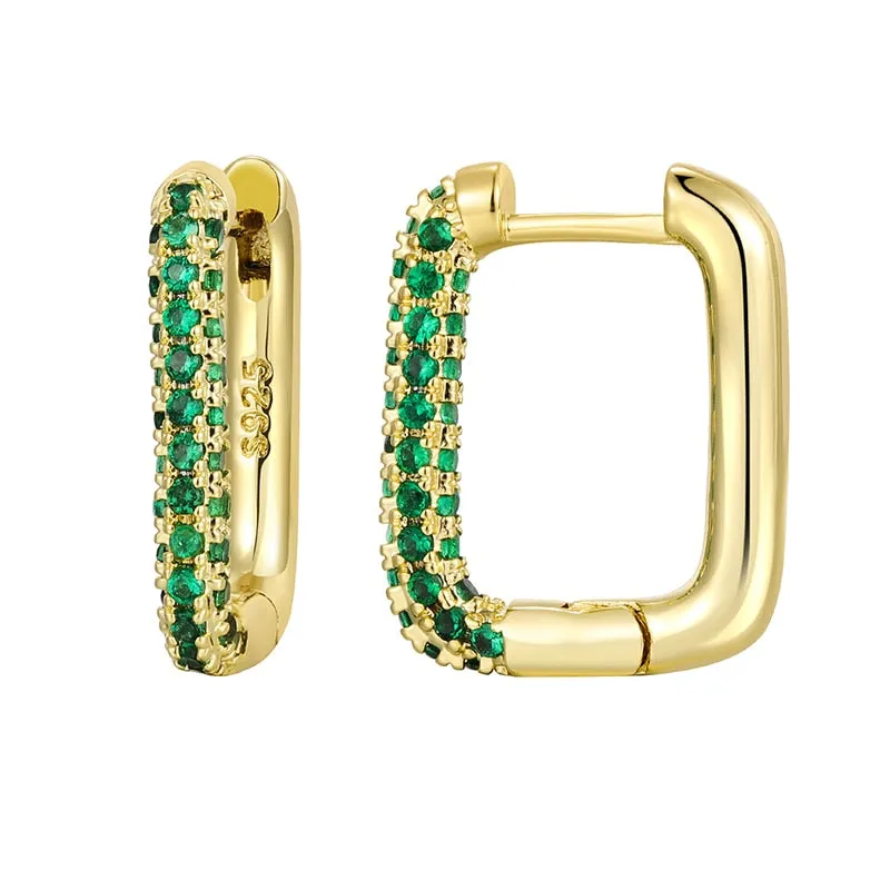 Green Glam Earrings
