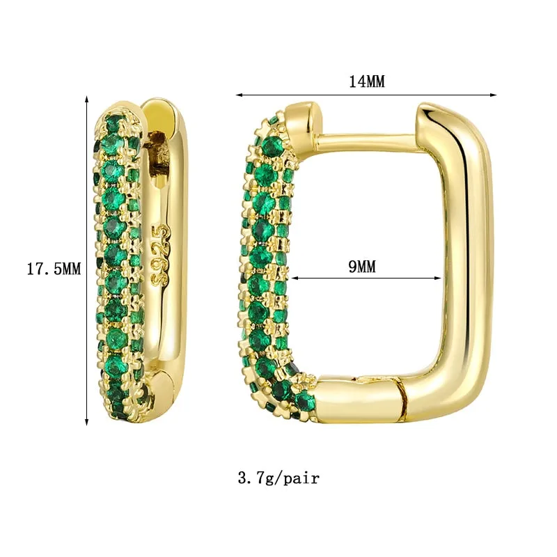 Green Glam Earrings