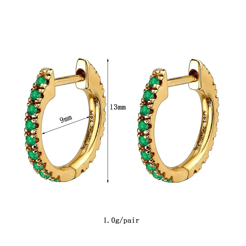 Green Glam Earrings