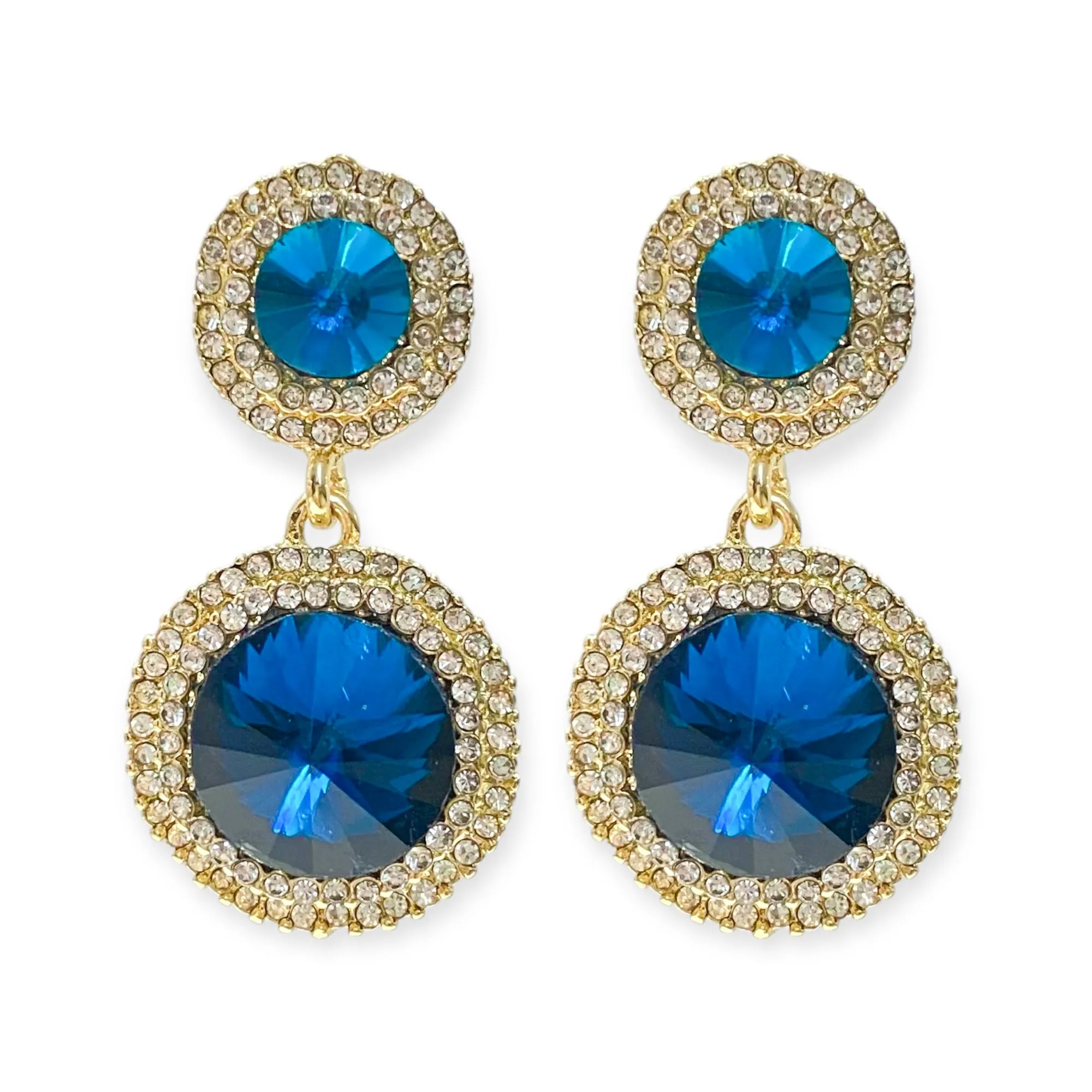 Jasmine Earrings - Blue Zircon
