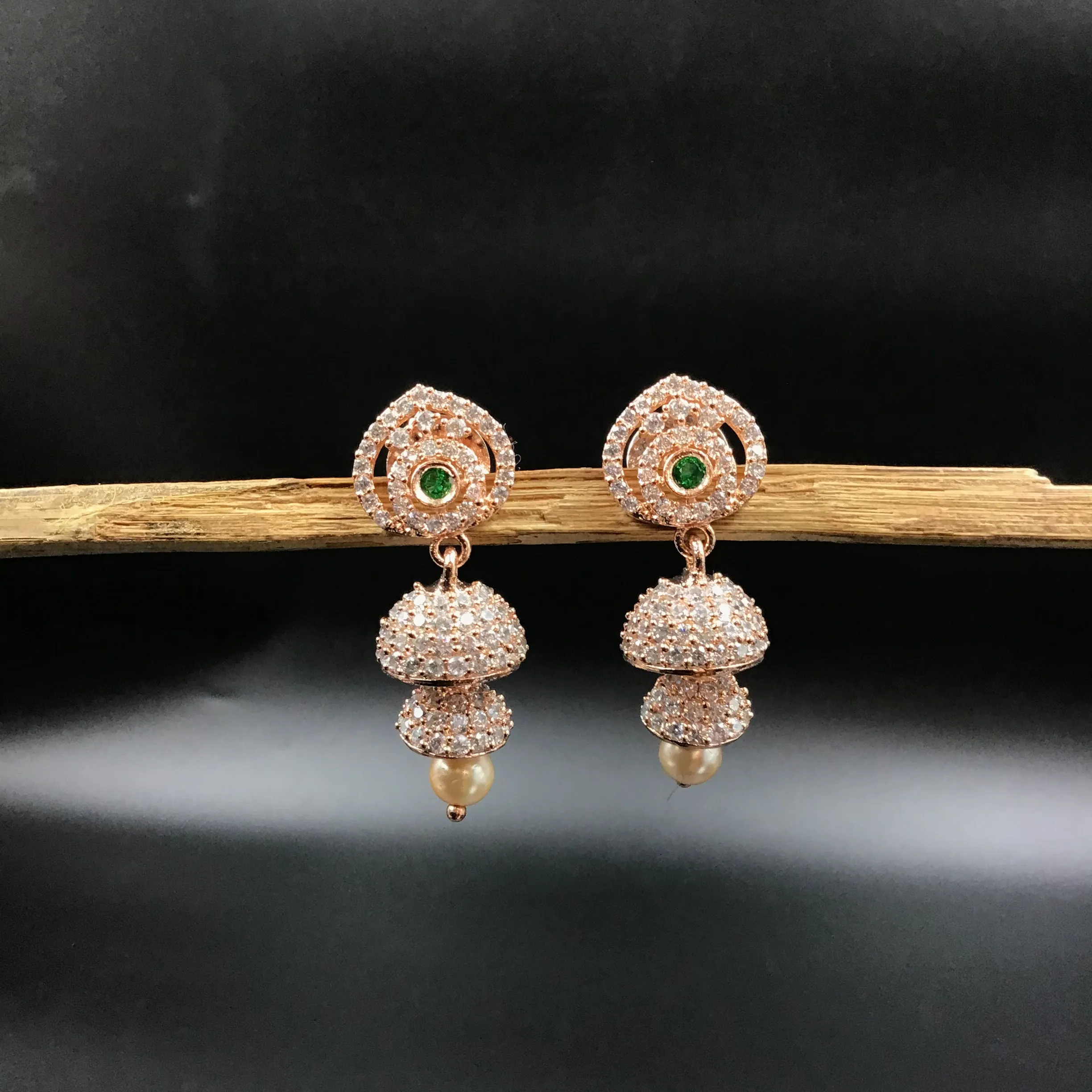 Jhumki Zircon/AD Earring 4772-33