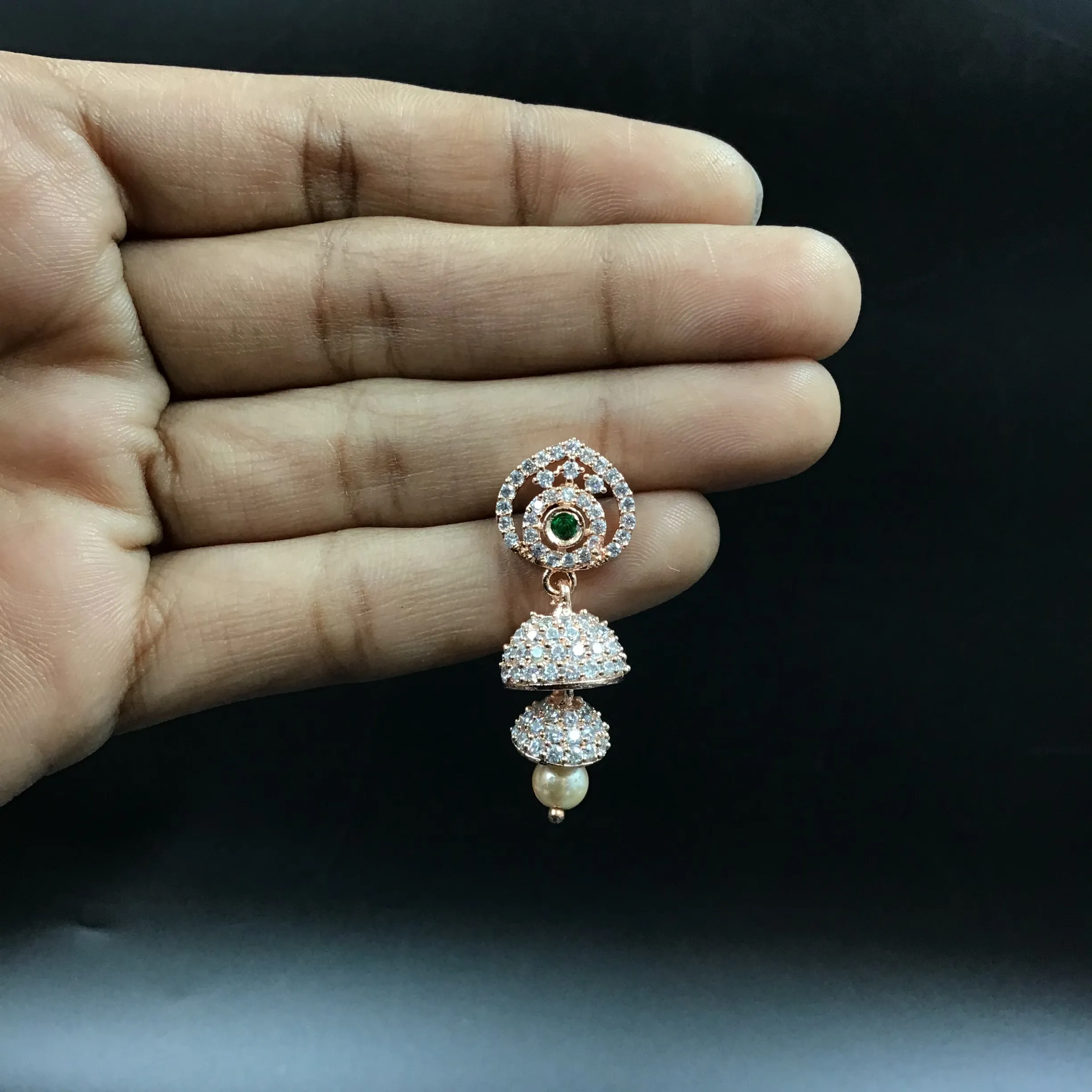 Jhumki Zircon/AD Earring 4772-33