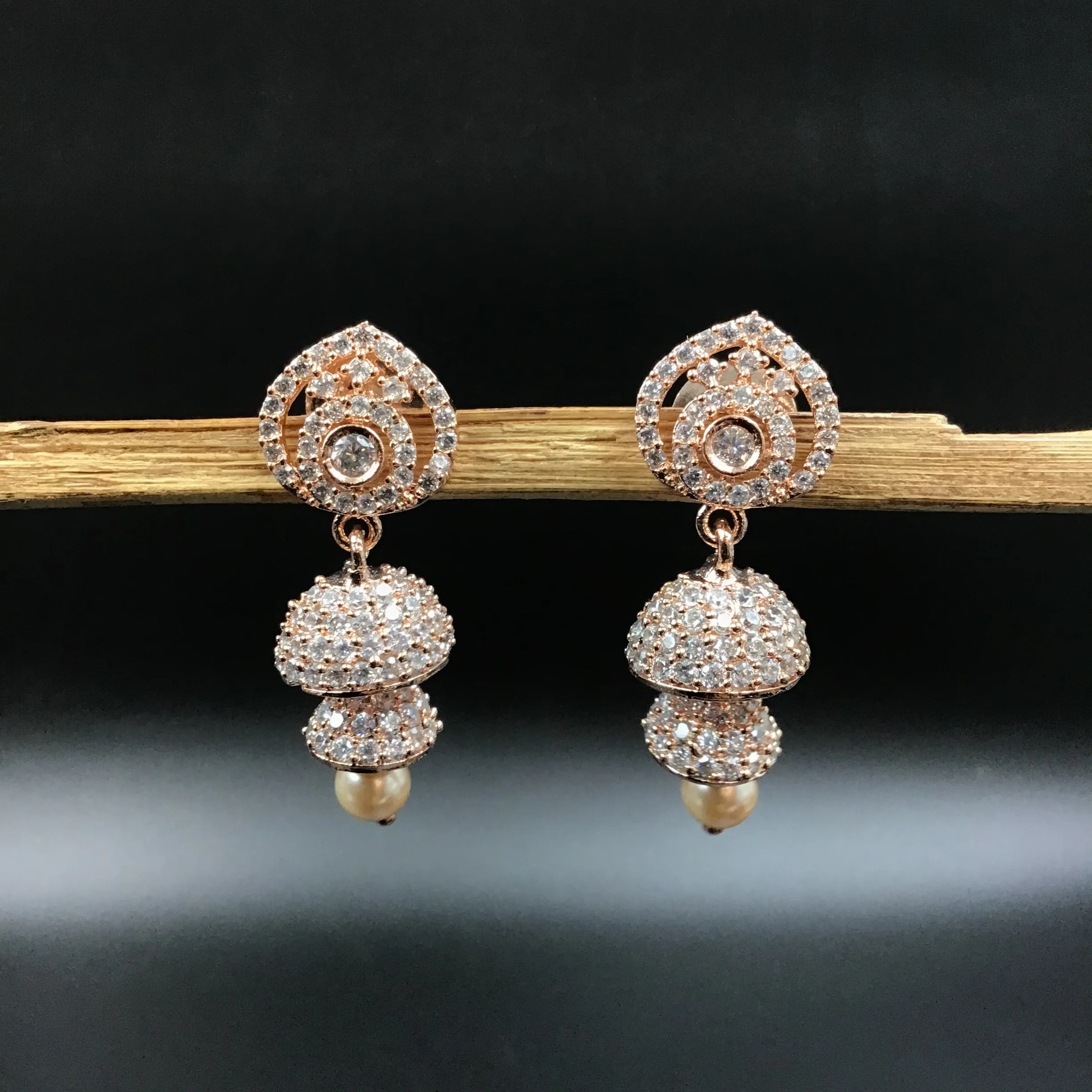 Jhumki Zircon/AD Earring 4772-33