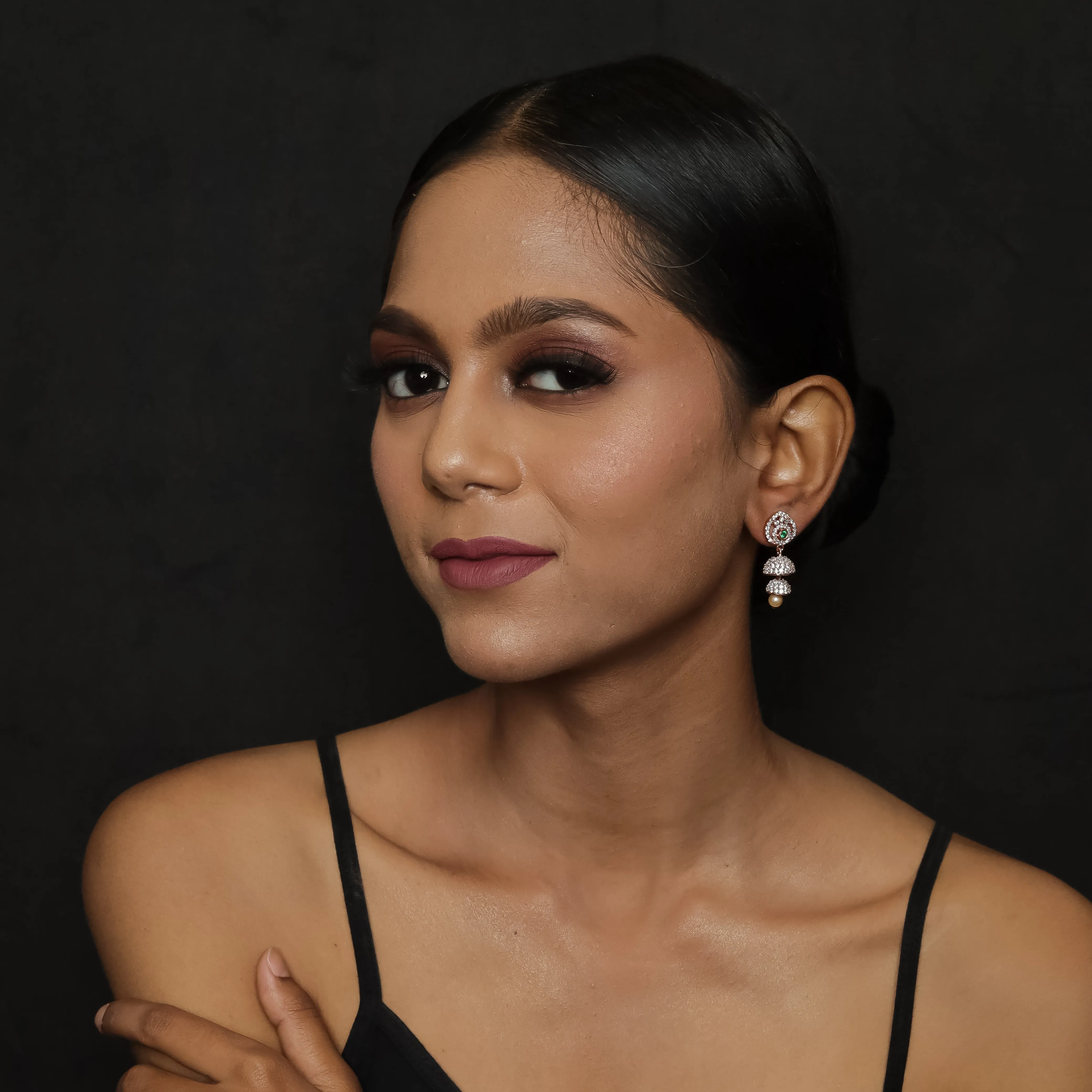 Jhumki Zircon/AD Earring 4772-33