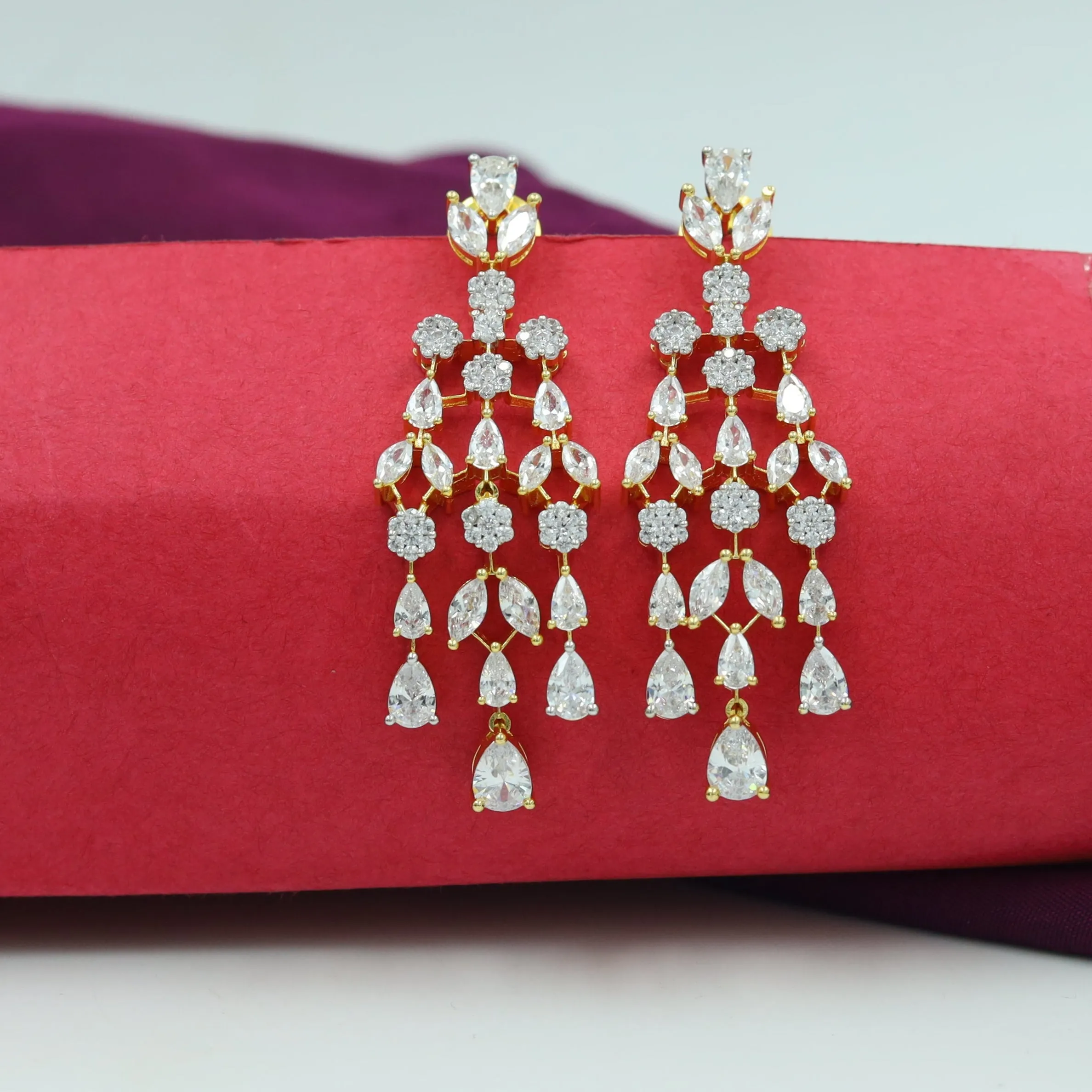Light Zircon/AD Earring 16263-69