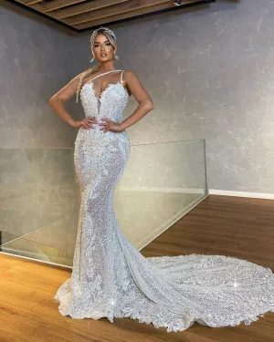 Milan Beautiful Sleeveless Wedding Dress