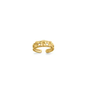 Plumeria Flower Toe Ring (14K)