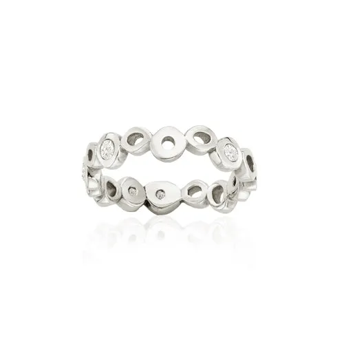 Shadows Ring with White Diamonds
