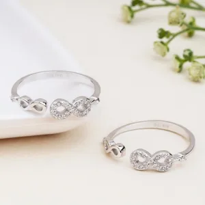 Silver Infinity Toe Ring