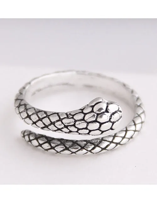 TR57 Silver Snake Toe Ring